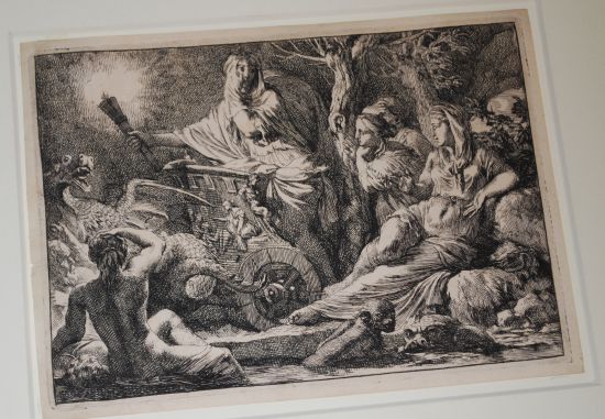 Collection of approximately 30 etchings, engravings and mezzotints.